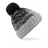 Winter hat - mod. B459:Black, Outside, Light Grey, One Size